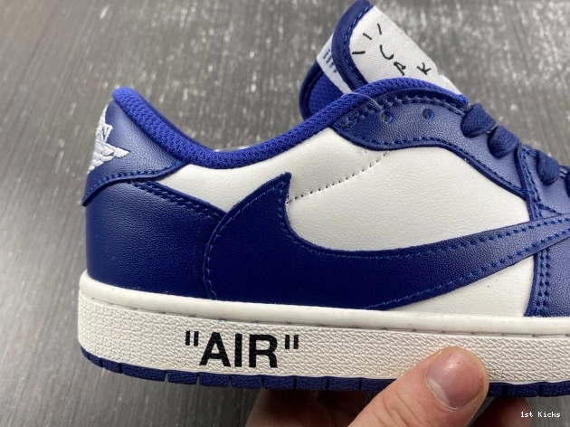1st Kicks Shoes TRAVIS OFF-WHITE CUSTOM DM7890-101 1 X AIR JORDAN X SCOTT 0728